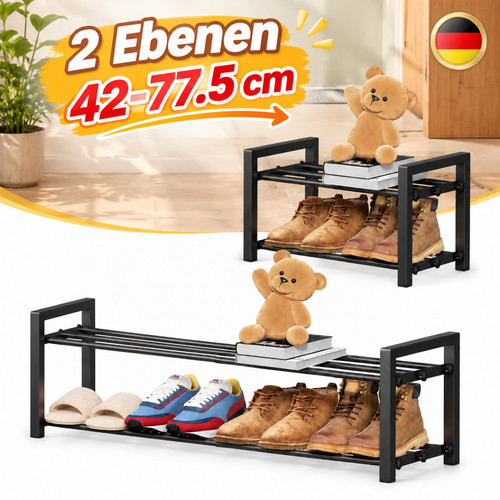 Metall schuhregal ausziehbar - metall,