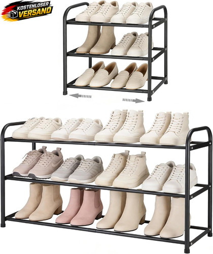 Ausziehbares schuhregal metall - ausziehbares,